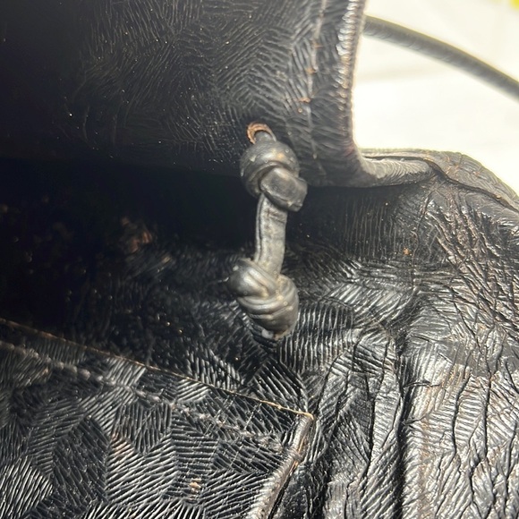 Carlos Falchi Mixed Exotic Lizard, Ostrich Snap Envelope Clutch Shoulder Bag